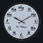 Benutzerdefiniertes Periodisches Tabellenelement G Große Wanduhr<br><div class="desc">Benutzerdefiniert Periodische Tabellenelemente große Uhr.</div>