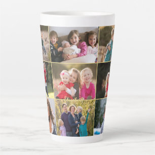 Benutzerdefiniertes Personalisiert 9-Fotolack-Gold Milchtasse
