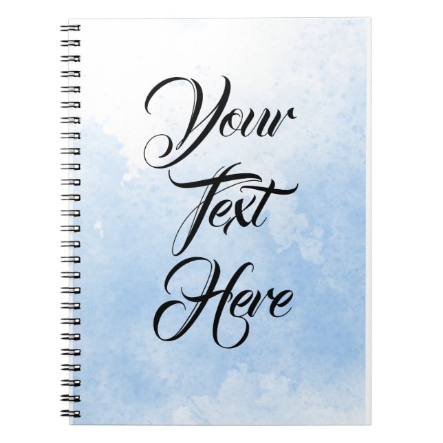 Benutzerdefiniertes Personalisiert-blaues Wasserfa Notizblock (Vorderseite)