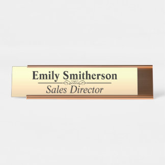 Benutzerdefiniertes Personalisiertes 2 x 8 Schreib Schreibtischnamensplakette