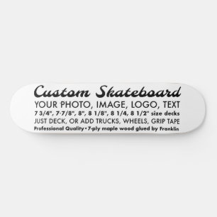 Benutzerdefiniertes Personalisiertes 8,25"-Skatebo Skateboard