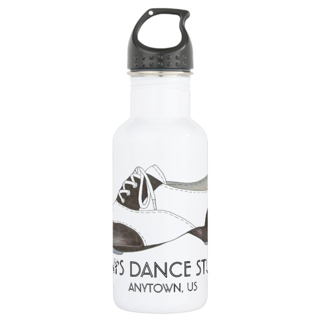 Benutzerdefiniertes Personalisiertes Dance Studio  Trinkflasche (Vorderseite)