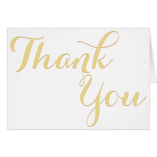 Benutzerdefiniertes Personalisiertes Elegant Danke (Vorderseite (Horizontal))