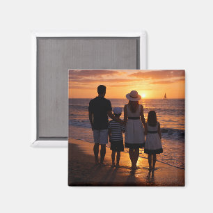 Benutzerdefiniertes personalisiertes Familienfoto Magnet