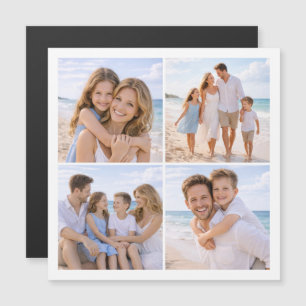 Benutzerdefiniertes personalisiertes Familienfoto Magnetkarte