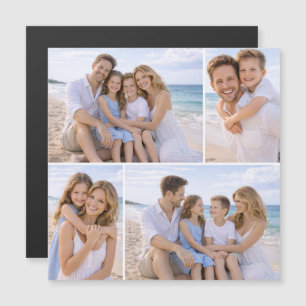 Benutzerdefiniertes personalisiertes Familienfoto Magnetkarte