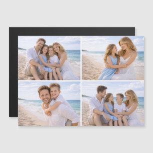 Benutzerdefiniertes personalisiertes Familienfoto Magnetkarte