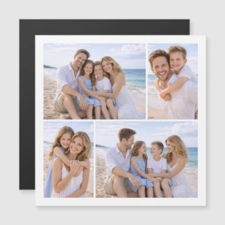 Benutzerdefiniertes personalisiertes Familienfoto Magnetkarte