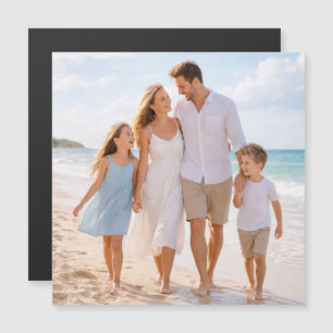 Benutzerdefiniertes personalisiertes Familienfoto Magnetkarte