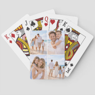 Benutzerdefiniertes personalisiertes Familienfoto Spielkarten