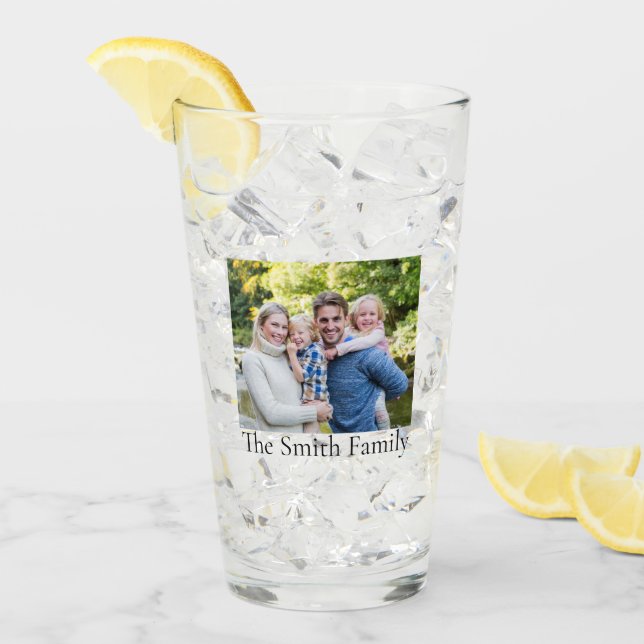 Benutzerdefiniertes personalisiertes Foto 2-seitig Glas (Vorderseite Ice)