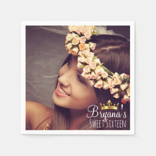 Benutzerdefiniertes Personalisiertes Foto Bild Swe Serviette