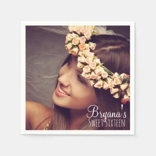 Benutzerdefiniertes Personalisiertes Foto Bild Swe Serviette