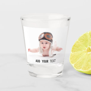 Benutzerdefiniertes Personalisiertes Foto drucken Schnapsglas