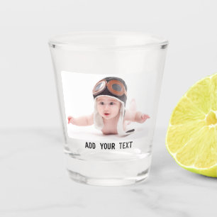 Benutzerdefiniertes Personalisiertes Foto drucken Schnapsglas