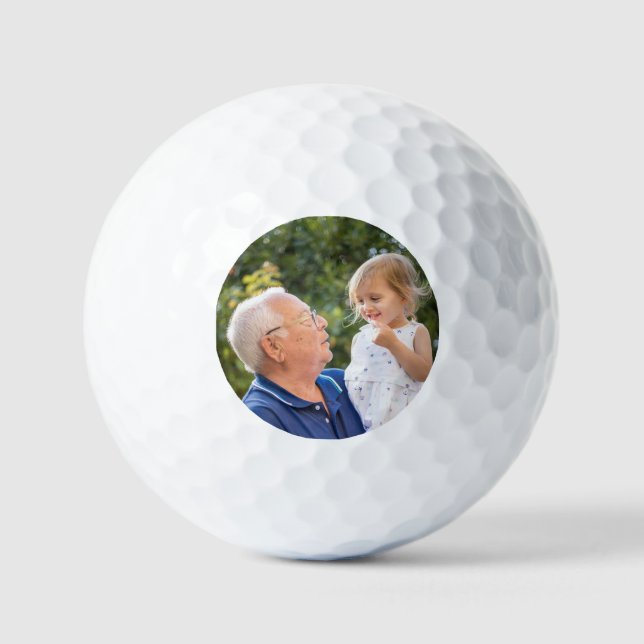 Benutzerdefiniertes personalisiertes Foto  Golfball (Vorderseite)