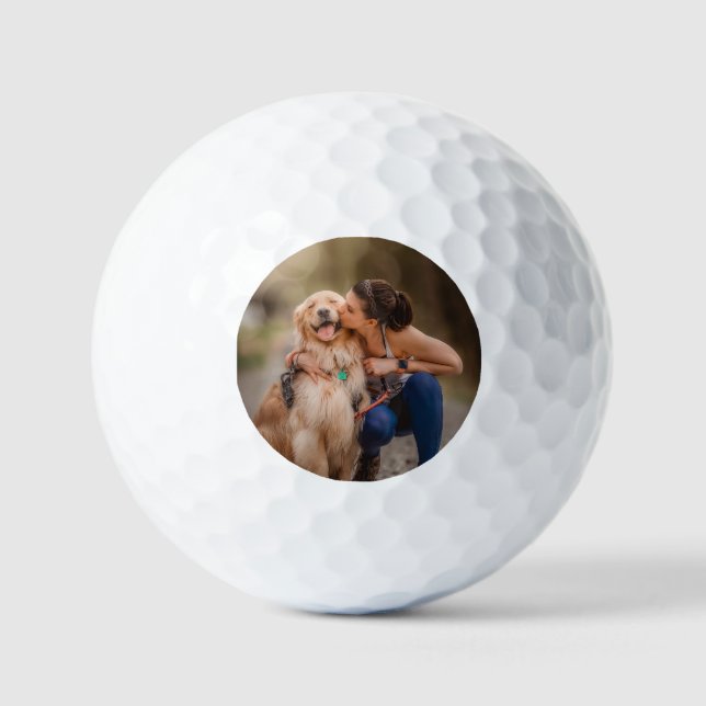 Benutzerdefiniertes Personalisiertes Foto Golfball (Vorderseite)