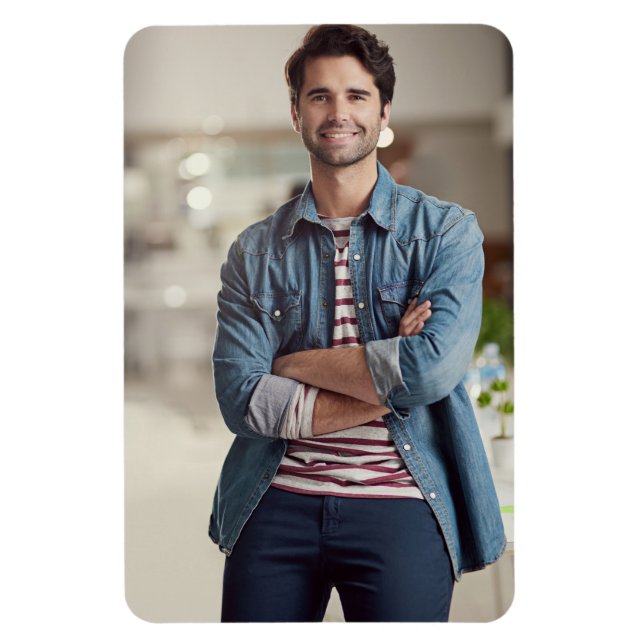 Benutzerdefiniertes Personalisiertes Foto Magnet (Vertikal)