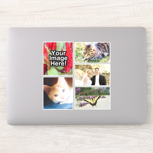 Benutzerdefiniertes Personalisiertes Foto Vollfarb Aufkleber (Computer)