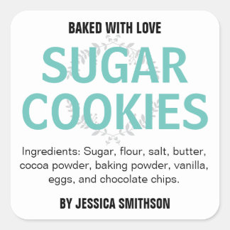 Benutzerdefiniertes Personalisiertes hausgemachtes Quadratischer Aufkleber