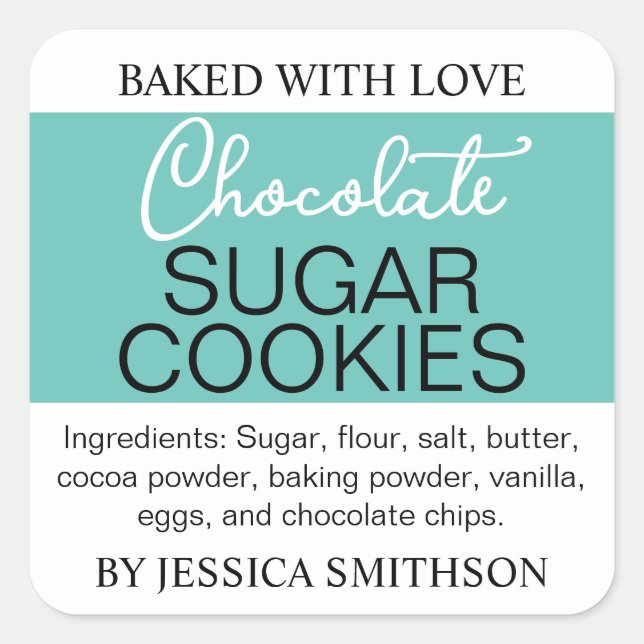 Benutzerdefiniertes Personalisiertes hausgemachtes Quadratischer Aufkleber (Vorderseite)