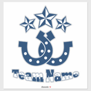 Benutzerdefiniertes Personalisiertes Hufeisen Aufkleber