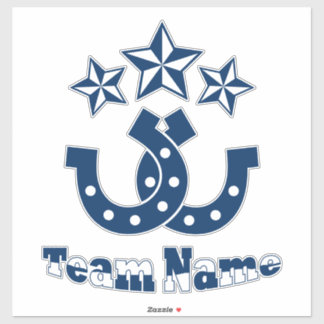 Benutzerdefiniertes Personalisiertes Hufeisen Aufkleber