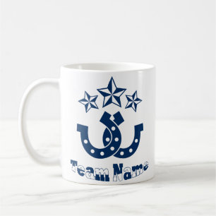 Benutzerdefiniertes Personalisiertes Hufeisen Kaffeetasse
