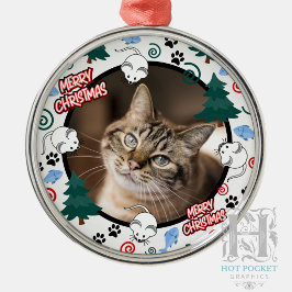 Benutzerdefiniertes Personalisiertes Katze Haustie Ornament Aus Metall