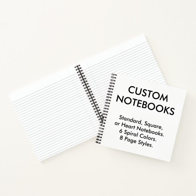 Benutzerdefiniertes Personalisiertes Uni-Ruling-Qu Notizbuch (Innenseite)