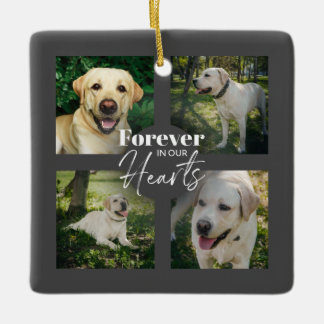 Benutzerdefiniertes Pet 5 - Collage Memorial Keepa Keramikornament