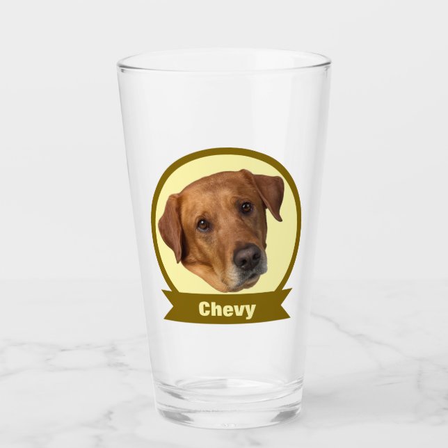 Benutzerdefiniertes Pet-Design Glas (Vorderseite)