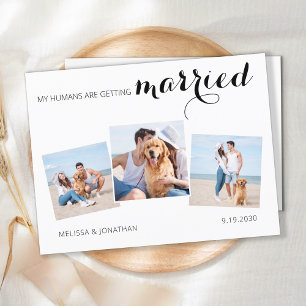 Benutzerdefiniertes Pet Foto Collage Hund Hochzeit