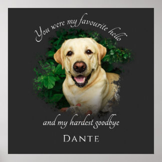 Benutzerdefiniertes Pet-Memorial Fotoplakat Poster