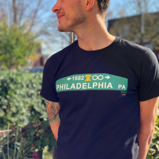 Benutzerdefiniertes Philly-Straßenschild-Shirt ~ P T-Shirt