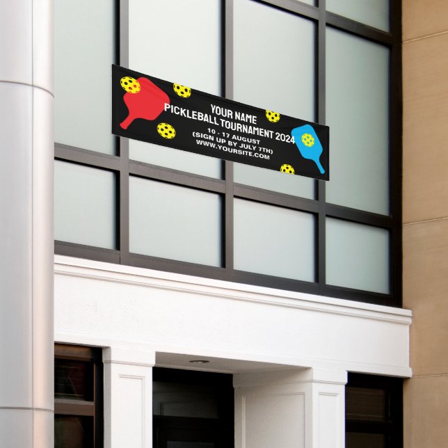 Benutzerdefiniertes Pickleball-Turnier Outdoor-Ban Banner (Äußeres Gebäude)