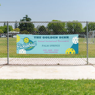 Benutzerdefiniertes Pickleball-Turnier Retro Clu Banner