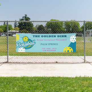 Benutzerdefiniertes Pickleball-Turnier | Retro Clu Banner