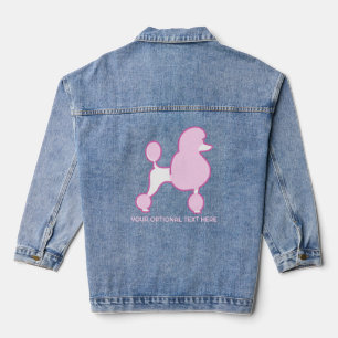 Benutzerdefiniertes Pink-Poodle Jeansjacke