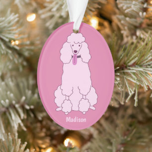 Benutzerdefiniertes Pink-Poodle Ornament