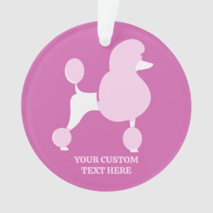 Benutzerdefiniertes Pink-Poodle Ornament