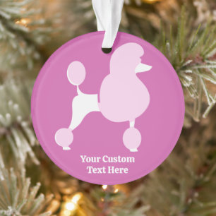 Benutzerdefiniertes Pink-Poodle Ornament