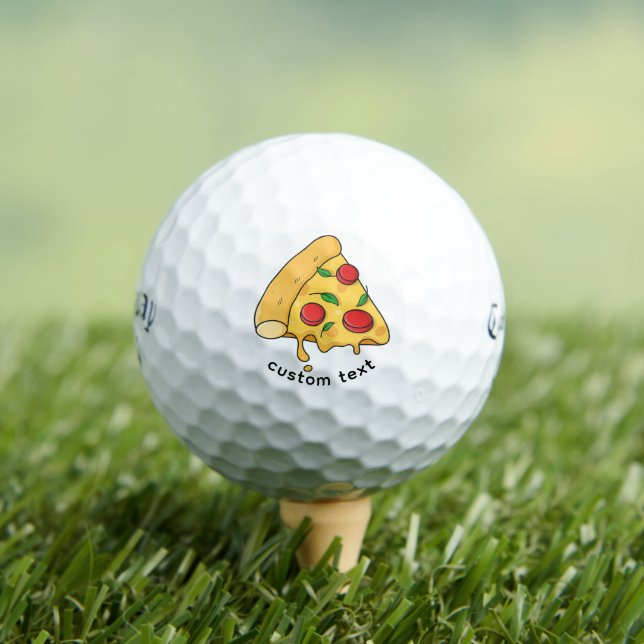 Benutzerdefiniertes Pizza-Design Golfball-Geschenk Golfball (Insitu T-Shirt)