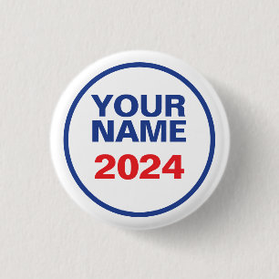 Benutzerdefiniertes politisches Logo (Bidendesign) Button