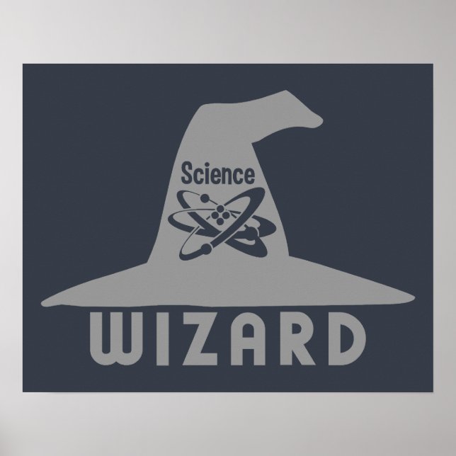 Benutzerdefiniertes Poster des Science Wizard (Vorne)