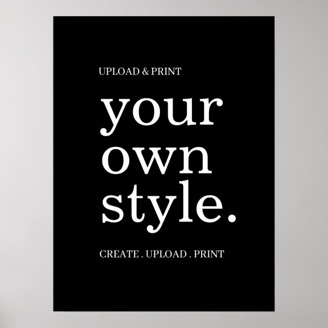 Benutzerdefiniertes Poster-Zeichen 18" x 24" | Mar Poster (Vorne)