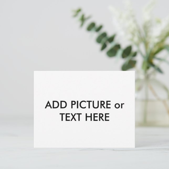 Benutzerdefiniertes Postkartenbild und Text Postkarte (Stehend Vorderseite)