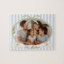 Benutzerdefiniertes, preppy gestreiftes Familienfo
