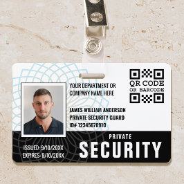 Benutzerdefiniertes Private Security Guard ID-Foto Ausweis