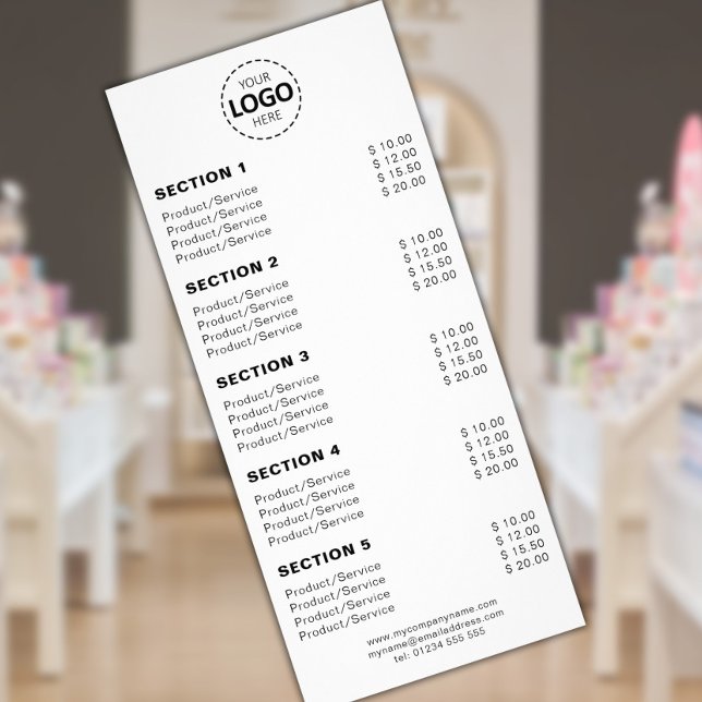 Benutzerdefiniertes Produkt/Dienstleistungen Einfa Werbekarte (Von Creator hochgeladen)